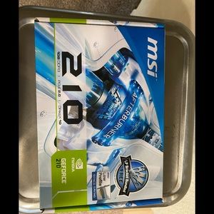 new msi  210 afterburner w/ LP bracket bundle